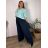 Kalhoty mušelínové letní oversize dámské nadrozměr LUCY (46/48/50 ONE SIZE) ITALSKÁ MÓDA IM425312