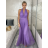 Šaty dlouhé elegantní bez rukávu dámské (S/M ONE SIZE) ITALSKÁ MÓDA IMPSH2420019 fialová S/M