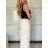 Kalhoty dlouhé elegantní dámské (XS/S/M ONE SIZE) ITALSKÁ MÓDA IMWHP25526/DR světle modrá XS/S/M