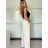 Kalhoty dlouhé elegantní dámské (XS/S/M ONE SIZE) ITALSKÁ MÓDA IMWHP25526/DR světle modrá XS/S/M