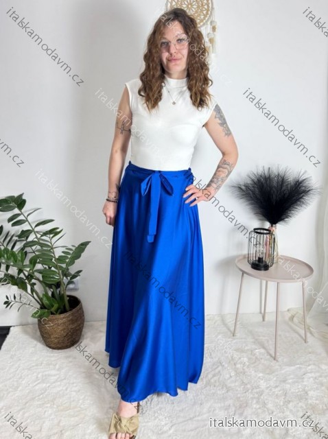 Sukně saténová dlouhá dámská Carol (S/M/L ONE SIZE) ITALSKá MODA IM325CAROL/DUR