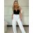 Kalhoty letní dlouhé oversize dámské COLORE (S/M/L ONE SIZE) ITALSKÁ MÓDA IM425271/DUR smaragdová S/M/L
