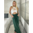 Kalhoty letní dlouhé oversize dámské COLORE (S/M/L ONE SIZE) ITALSKÁ MÓDA IM425271/DUR smaragdová S/M/L