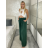 Kalhoty letní dlouhé oversize dámské COLORE (S/M/L ONE SIZE) ITALSKÁ MÓDA IM425271/DUR smaragdová S/M/L