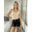 Tílko na ramínka dámské (S/M ONE SIZE) ITALSKÁ MÓDA IMD24086 bílá S/M