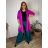 Cardigan letný 3/4 dlhý rukáv dámsky nadrozmer VESUNA (48/50/52 ONE SIZE) TALIANSKA MÓDA IM425415/DUR  zelená khaki