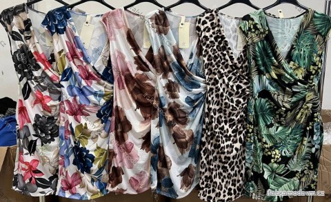 Šaty krátké icecool bez rukávu dámské (S/M/L ONE SIZE) ITALSKÁ MÓDA IMM25m177
