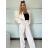 Súprava elegantné sako krátke dlhý rukáv a nohavice dámske ALICE (S/M ONE SIZE) TALIANSKA MÓDA IMWHP25525/DU -   svetlo modrá -   S / M