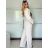 Súprava elegantné sako krátke dlhý rukáv a nohavice dámske ALICE (S/M ONE SIZE) TALIANSKA MÓDA IMWHP25525/DU -   svetlo modrá -   S / M