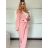 Súprava elegantné sako krátke dlhý rukáv a nohavice dámske ALICE (S/M ONE SIZE) TALIANSKA MÓDA IMWHP25525/DU -   svetlo modrá -   S / M