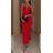 Šaty dlouhé elegantní letní na ramínka dámské (XS/S/M ONE SIZE) ITALSKÁ MÓDA IMWHP251920