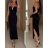 Šaty dlouhé elegantní letní na ramínka dámské (XS/S/M ONE SIZE) ITALSKÁ MÓDA IMWHP251920