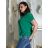 Tunika s přívěskem krátký rukáv dámská nadrozměr (L/XL/2XL ONE SIZE) ITALSKÁ MÓDA IMD23316/DU bílá