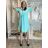 Šaty košeľové sťahovacie 3/4 dlhý rukáv dámske JANET (S/M/L ONE SIZE) TALIANSKA MÓDA IMC25166