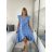 Šaty letní mušelín krátký rukáv dámské RITA (S/M/L ONE SIZE) ITALSKÁ MÓDA IMWB25886/DUR S/M/L bílá