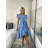 Šaty letní mušelín krátký rukáv dámské RITA (S/M/L ONE SIZE) ITALSKÁ MÓDA IMWB25886/DUR S/M/L bílá