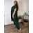 Komplet elegantní krátký rukáv dámské nadrozměr JASMINA (50/52/54 ONE SIZE) ITALSKÁ MÓDA IM425311/DU hnědá 50/52/54