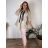 Bunda oversize slabá na zip s kapucí dlouhý rukáv dámská nadrozměr HOPE (42/44/46 ONE SIZE) ITALSKÁ MÓDA IMC250102/DR 42/44/46 béžová