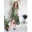 Šaty letní mušelín krátký rukáv dámské RITA (S/M/L ONE SIZE) ITALSKÁ MÓDA IMWB25886/DUR S/M/L bílá