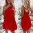 Šaty letné skladané bez rukávov dámske (S/M ONE SIZE) TALIANSKA MÓDA IMD24058/DR biela S/M/L