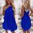 Šaty letné skladané bez rukávov dámske (S/M ONE SIZE) TALIANSKA MÓDA IMD24058/DR biela S/M/L
