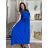 Šaty dlouhé košilové bez rukávu dámské (S/M/L ONE SIZE) ITALSKá MóDA IMC250001/DU -   Černá -   S/M/L