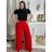 Kalhoty dlouhé oversize dámské (S/M/L ONE SIZE) ITALSKá MODA IM32419112/DUR fuchsiová M/L