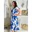 Šaty dlouhé letní krátký rukáv dámské (S/M/L ONE SIZE) ITALSKÁ MÓDA IMD250001/DUR -   červená -   S/M/L
