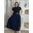 Sukně dlouhá s páskem dámská (S/M/L ONE SIZE) ITALSKÁ MÓDA IM425444/DU -   šedá -   S/M/L
