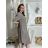 Šaty ľanové košeľové krátky rukáv dámske (S/M/L ONE SIZE) TALIANSKA MODA IM7250001/DU -   čierna
 -   S/M/L