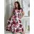 Šaty dlhé letné krátky rukáv dámske (S/M/L ONE SIZE) TALIANSKA MÓDA IMD250001