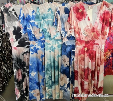 Šaty letné icecool citrónky lemon krátky rukáv dámske (XS/S/M/L ONE SIZE) TALIANSKA MÓDA IMM25M5471C