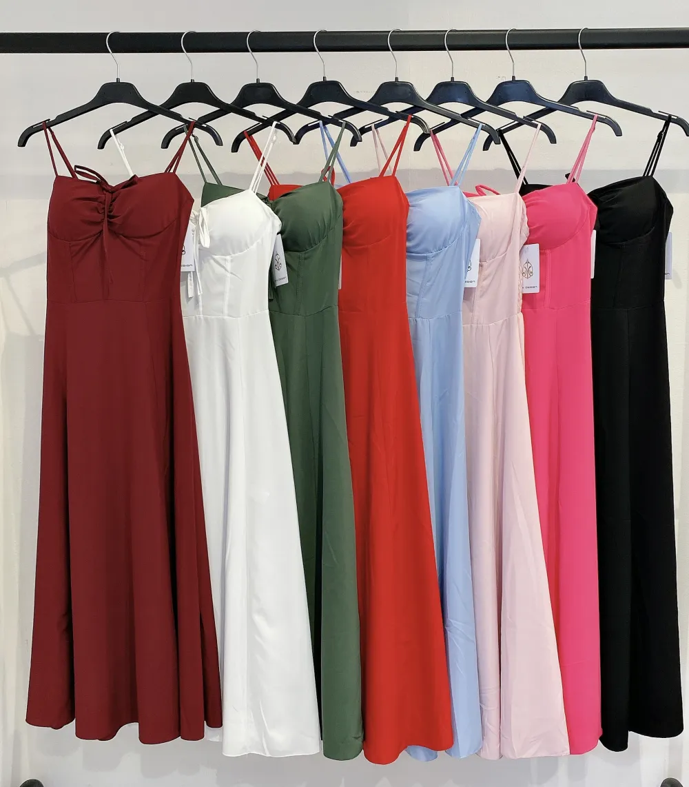 Šaty dlhé letné na ramienka dámske (S/M/L ONE SIZE) TALIANSKA MÓDA IMPMD2541266