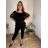 Tunika elegantní krajková krátký rukáv dámská nadrozměr (46/48/50 ONE SIZE) ITALSKÁ MÓDA IMSM250001