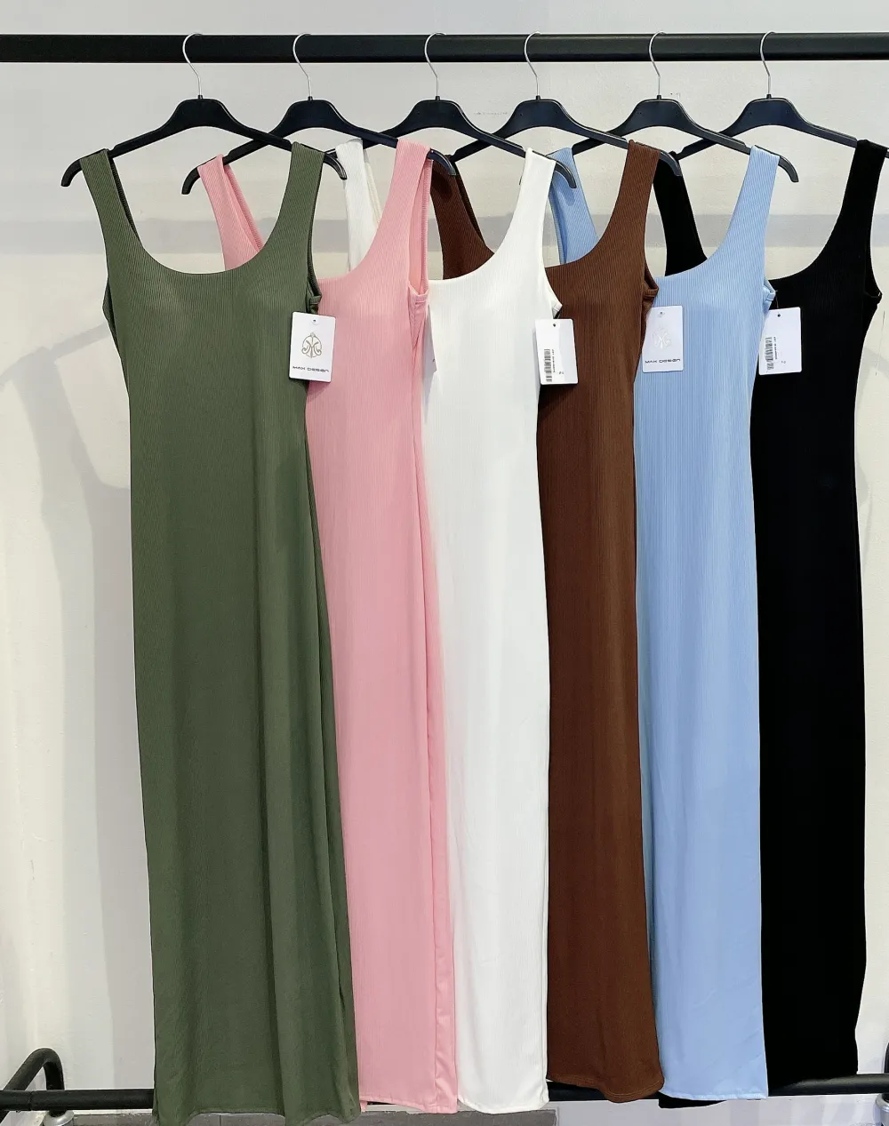 Šaty dlouhé letní na ramínka dámské (S/M/L ONE SIZE) ITALSKÁ MÓDA IMPMD2525164