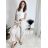Kalhoty s knoflíkem dámské (S/M/L ONE SIZE) ITALSKÁ MÓDA IM425100/DU -   čierna
 -   S/M/L
