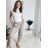 Kalhoty s knoflíkem dámské (S/M/L ONE SIZE) ITALSKÁ MÓDA IM425100/DU -   čierna
 -   S/M/L