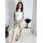 Kalhoty s knoflíkem dámské (S/M/L ONE SIZE) ITALSKÁ MÓDA IM425100/DU -   čierna
 -   S/M/L
