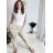Kalhoty s knoflíkem dámské (S/M/L ONE SIZE) ITALSKÁ MÓDA IM425100/DU -   čierna
 -   S/M/L