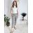 Kalhoty strečové mačkáče dlouhé dámské (S/M/L ONE SIZE) ITALSKÁ MÓDA IMPLI248115B/DR béžová S/M/L