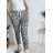 Kalhoty strečové mačkáče dlouhé dámské (S/M/L ONE SIZE) ITALSKÁ MÓDA IMPLI248115B/DR béžová S/M/L