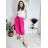 Sukňa stredne dlhá dámska (S/M ONE SIZE) TALIANSKA MÓDA IMM23HG4911/DU S/M béžová