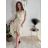 Šaty letní mušelín krátký rukáv dámské RITA (S/M/L ONE SIZE) ITALSKÁ MÓDA IMWB25886/DUR S/M/L bílá