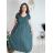 Šaty krátké letní krátký rukáv dámské (S/M/L ONE SIZE) ITALSKÁ MÓDA IM425MARIA-L