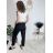 Kalhoty s páskem dámské (S/M/L ONE SIZE) ITALSKÁ MÓDA IM425LENA