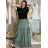 Sukně dlouhá s páskem dámská MERIL (S/M/L ONE SIZE) ITALSKÁ MÓDA IMSM25071