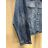 Bunda riflová jeans dámská nadrozměr (2XL-6XL) MOON GIRL SUN24GYD1892/DUR 5XL modrá