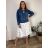 Bunda riflová jeans dámska nadrozmer (2XL-6XL) MOON GIRL SUN24GYD1892/DUR 6XL modrá