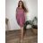 Šaty oversize letný krátky rukáv dámske nadrozmer MANUELA (44/46/48 ONE SIZE) TALIANSKA MÓDA IM425064