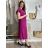 Šaty dlouhé letní krátký rukáv dámské (S/M/L/XL ONE SIZE) ITALSKÁ MODA IMD24042